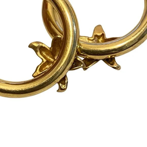 Carla 14K Yellow Gold Sea Star Starfish Hoop Earrings 2.5g